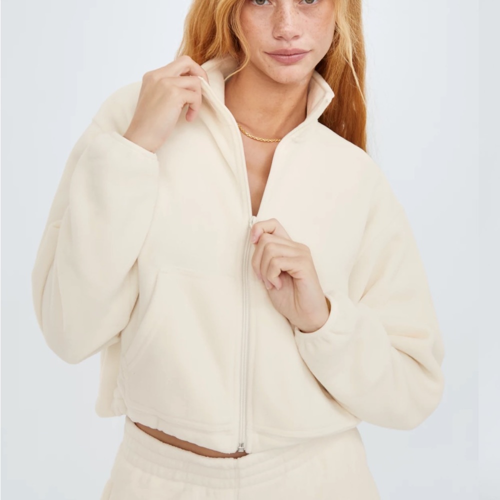 Tna Polar Zip Up in Whisper White size S
